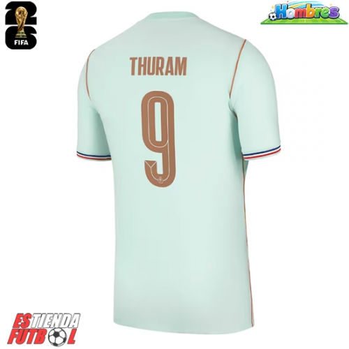 Francia Marcus Thuram #9 Segunda Equipación Mundial 2026 Manga Corta